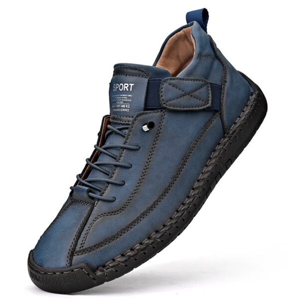FallWinter Hot-selling Foreign Trade Cross-border Plus Size Men's Mid-Top Martin Boots Outdoor Casual Shoes Tooling Stitching Men's Shoes