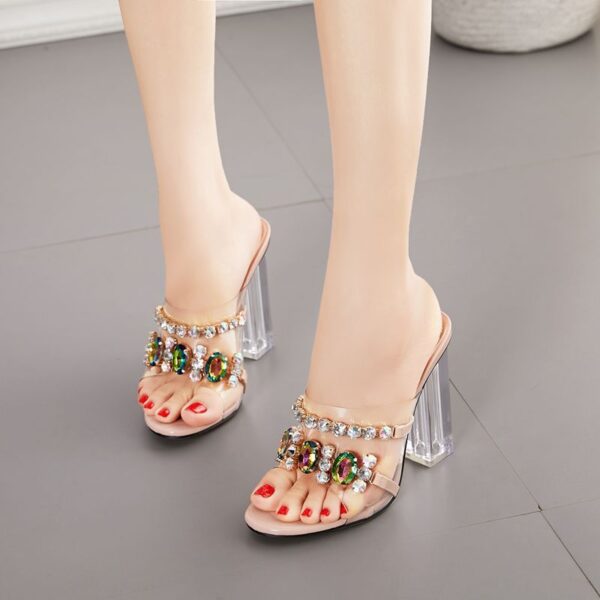 Bergazi Summer women's diamond high heels