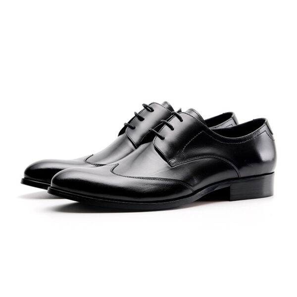 Bergazi Men's Formal Business English Pointed Toe Shoes