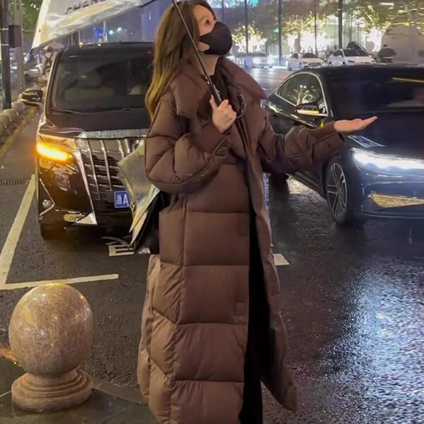 Women's Winter New Simple Fashion Thick Loose Knee-length Coat